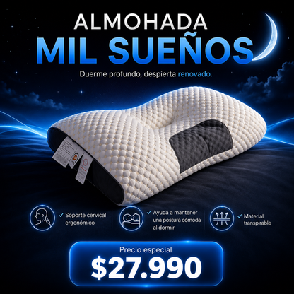 Mil Sueños - Almohada Cervical Ergonómica